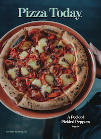 June 2023, Pizza Today, Magazine Cover, pickled peppers pizza