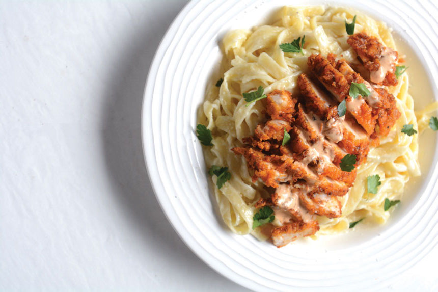 Nashville Hot Chicken Fettuccini Alfredo