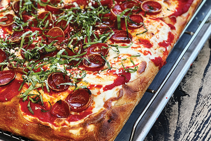 sicilian style pizza, sicilian pizza, pan pizza