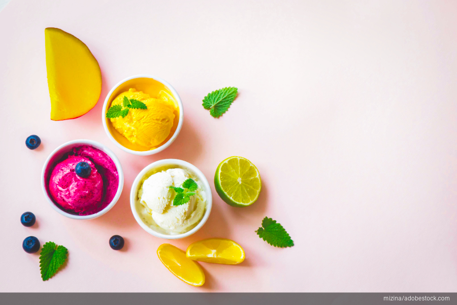 Image of various summer desserts.