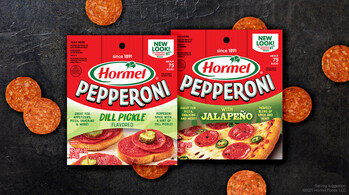 HORMEL® Pepperoni with Jalapeño and HORMEL® Pepperoni Dill Pickle Flavored are two bold new flavors that are made for today’s food lovers — those who crave a little extra excitement in every bite.