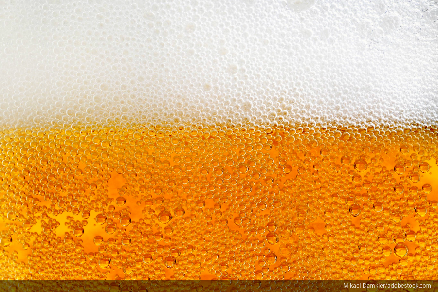 Image of frothy beer.
