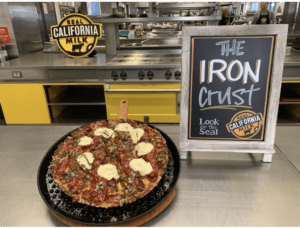 The Iron Crust is a skillet pizza that reflects its creator's roots in Pittsburgh.