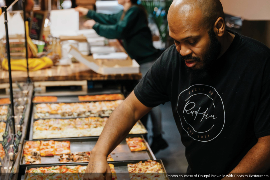 Image of Isaiah Ruffin, owner of Pizza by Ruffin