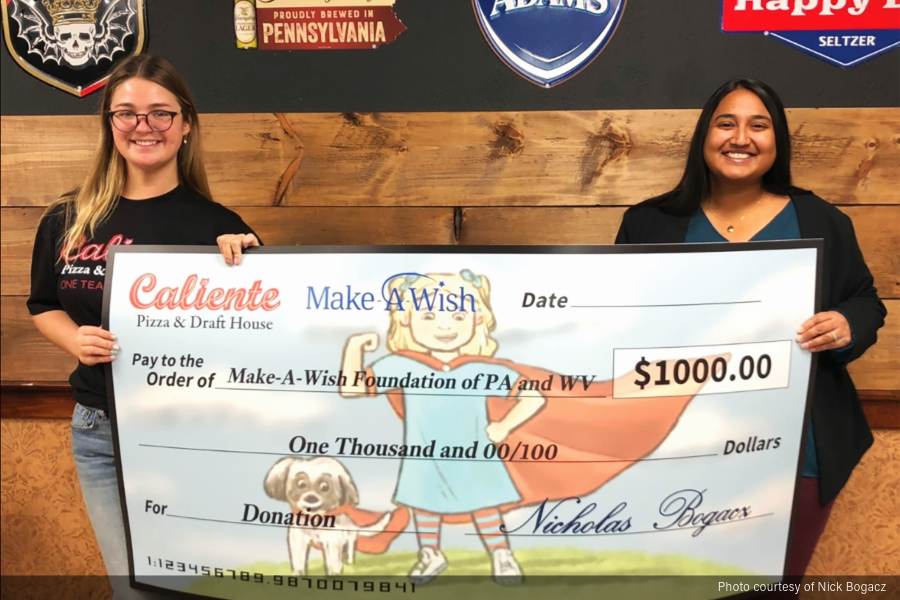 giving back, caliente pizza and draft house, Pittsburgh, Pennsylvania