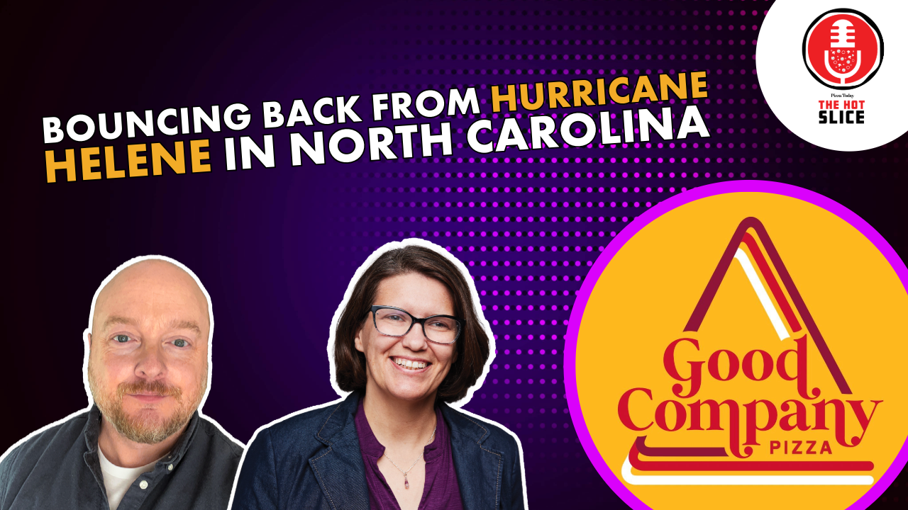 George Peyton and Casey Conner, co-owners of Good Pizza Company in Swannanoa, North Carolina on The Hot Slice Podcast with Pizza Today