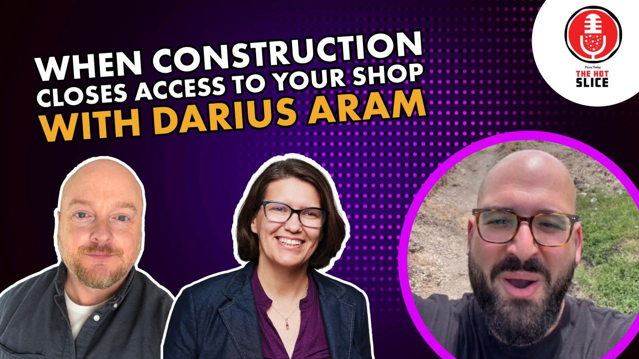 Darius Aram, owner of Slice Street Pizza in Dripping Springs, Texas, on The Hot Slice with Pizza Today